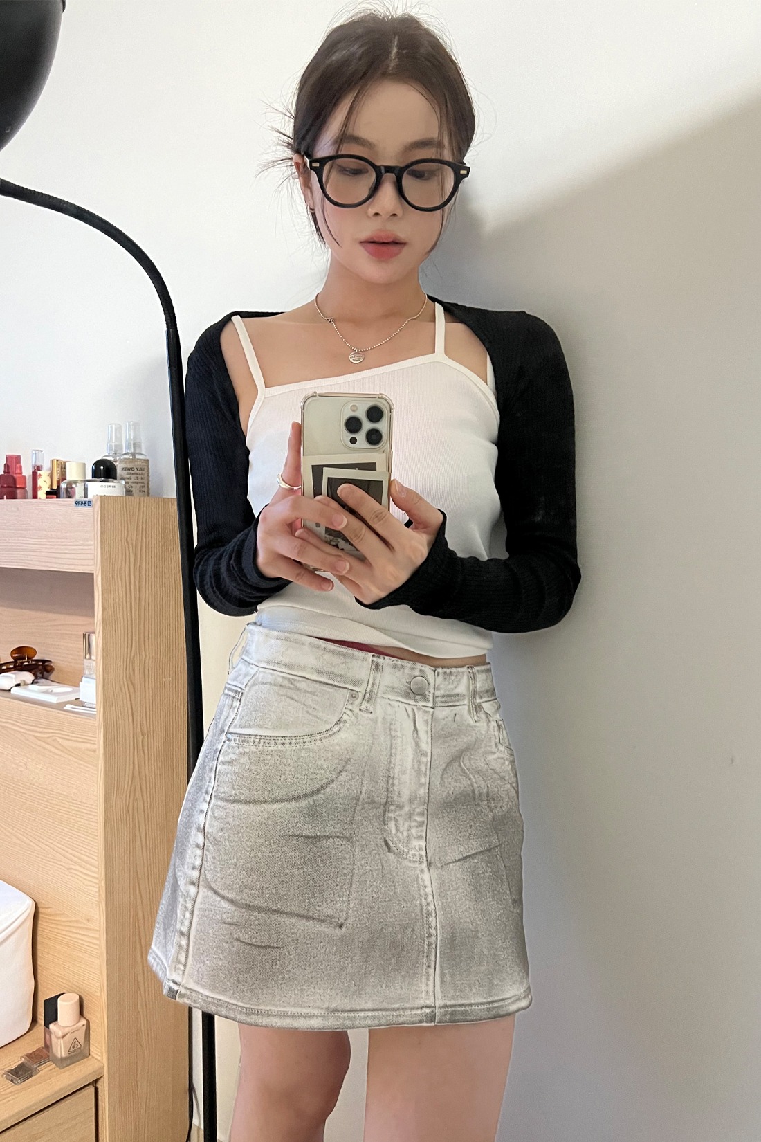 Painted Mini Skirt