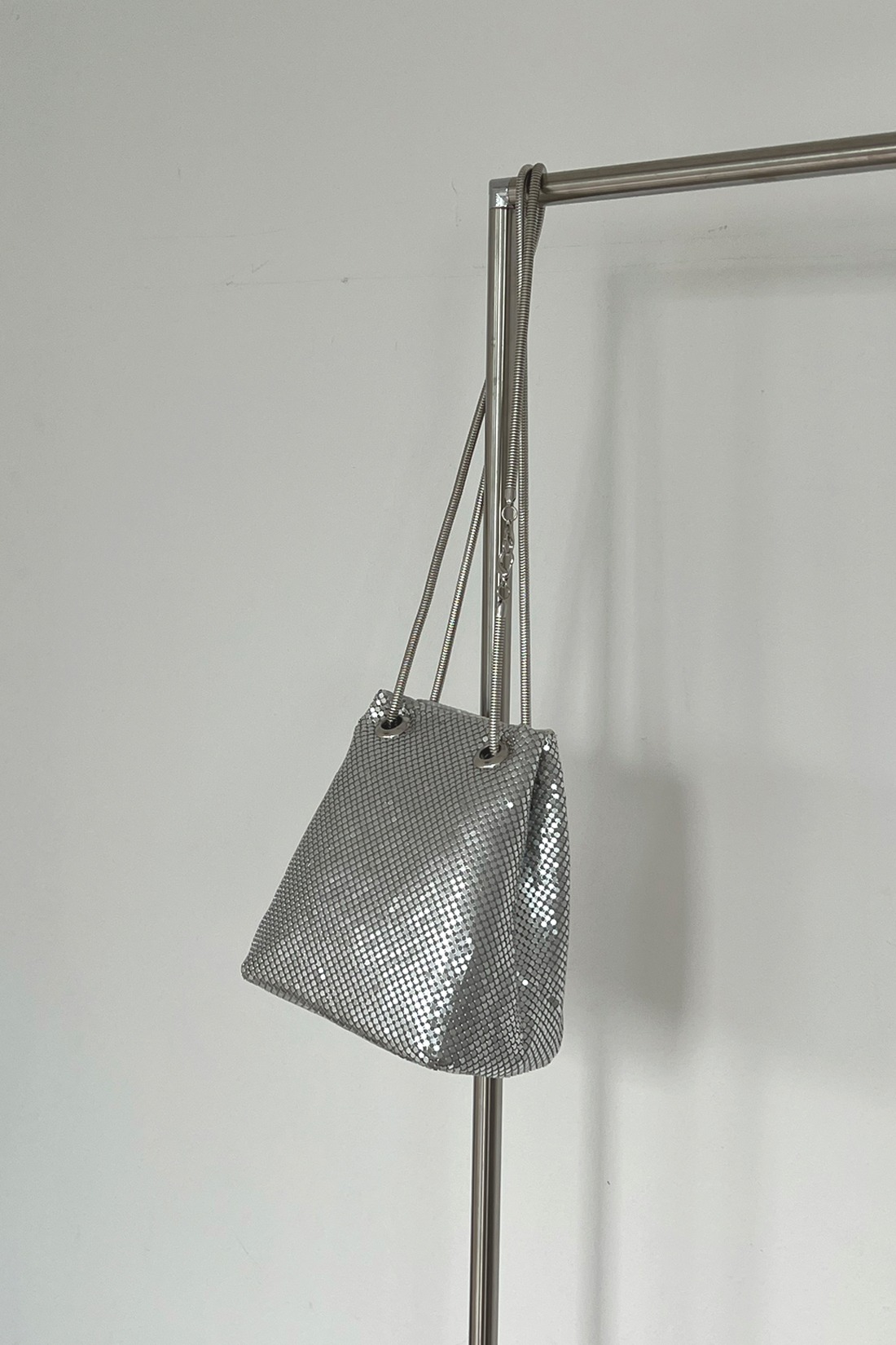 Silver Mini Shoulder Bag